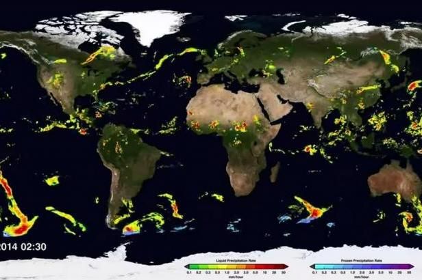 obrázek: PODÍVEJTE SE: Unikátní mapa globálních srážek z dílny NASA
