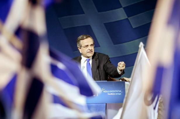 obrázek: Premiér Samaras burcuje voliče: SYRIZA vyhodí Řecko do povětří