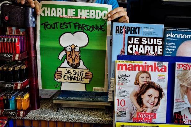 obrázek: První výtisky Charlie Hebdo v Česku lidé rozebrali za pár minut