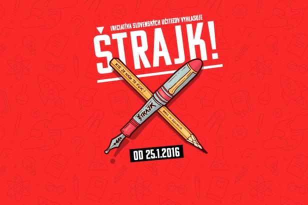 obrázek: Slovenští učitelé stávkují za vyšší platy, vláda jejich požadavky odmítá