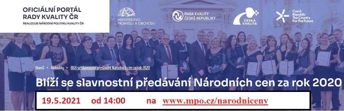 obrázek: Slavnostní předávání Národní ceny kvality ČR 