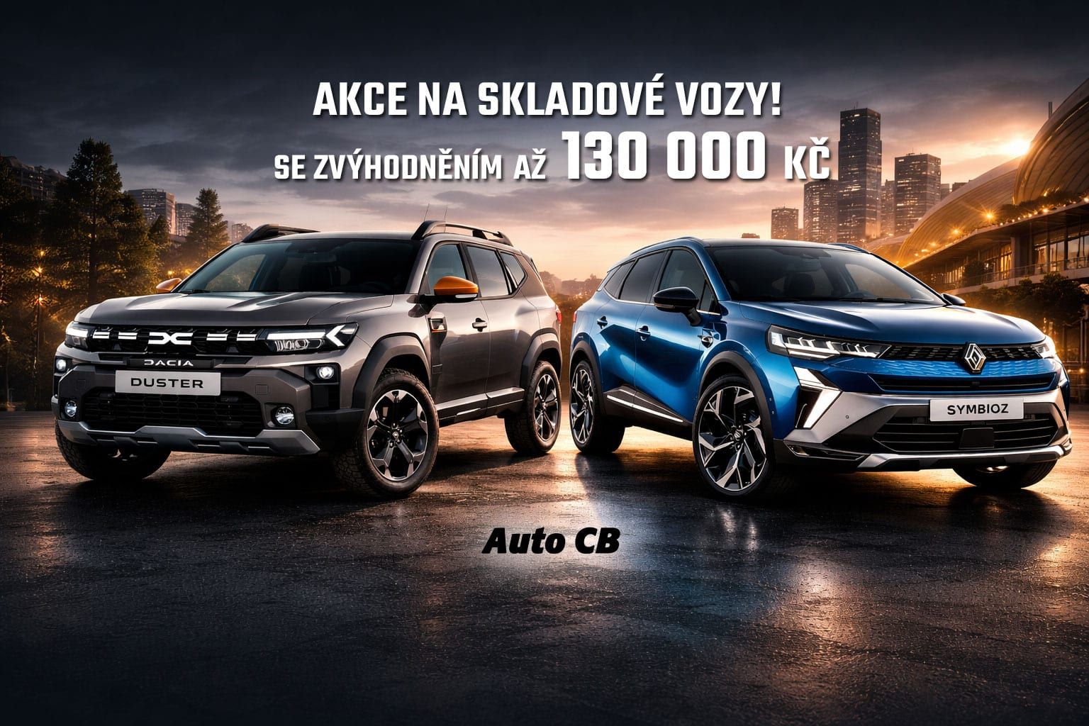 Skladové vozy Renault a Dacia se zvýhodněním až 130 000 Kč v Auto CB Plzeň