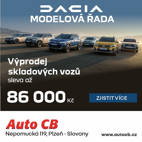 Výprodej vozů Dacia v Auto CB Plzeň: Získejte slevu až 86 000 Kč na skladové vozy