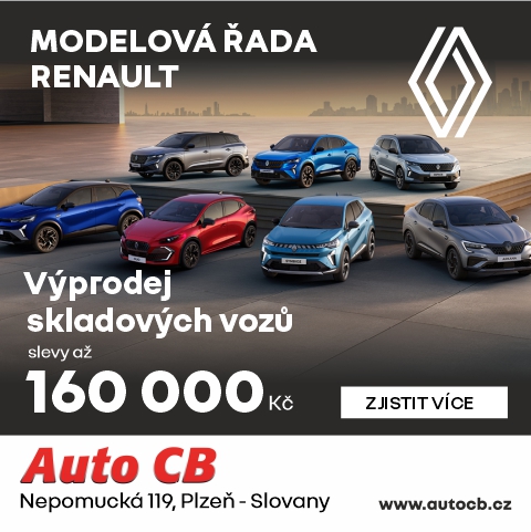 Výprodej vozů Renault v Auto CB Plzeň: Získejte slevu až 160 000 Kč na skladové vozy