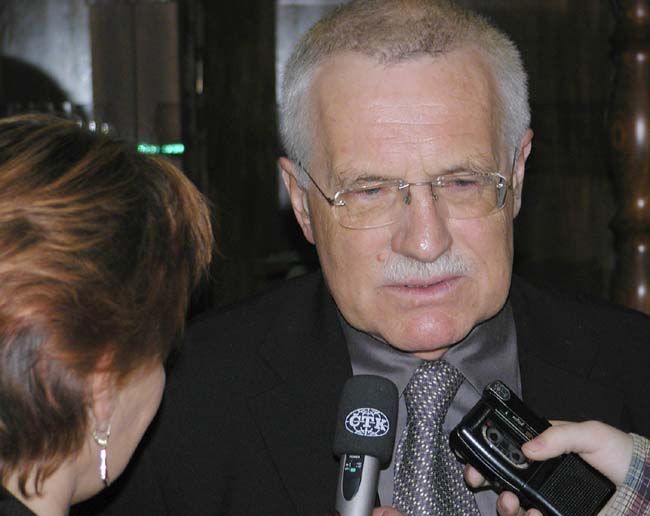 obrázek: Klause hlídali tajní agenti