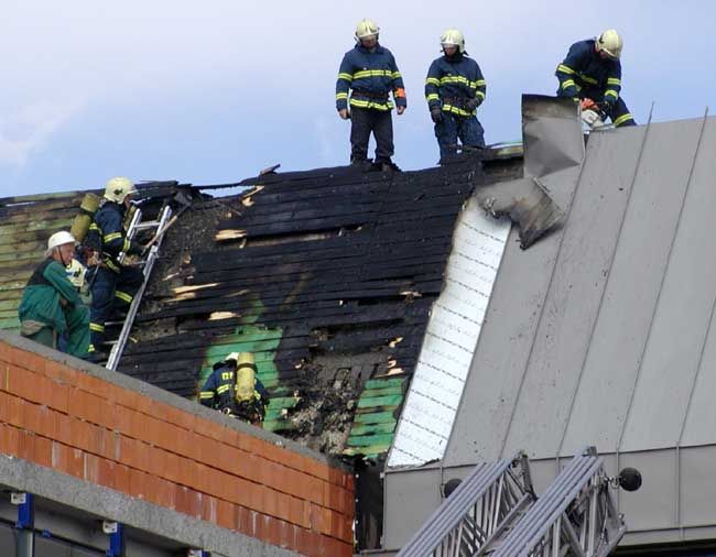 obrázek: Hořely saze v komíně