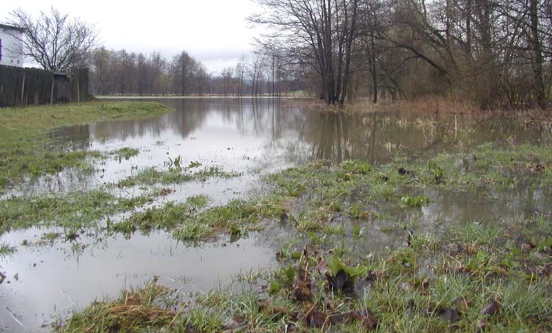 obrázek: Déšť zvedl hladinu Klabavy v Hrádku