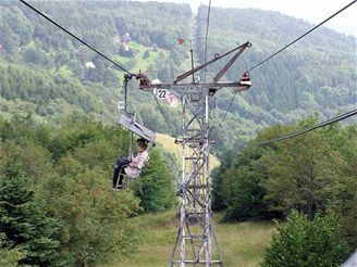 obrázek: Horská služba sundavala lidi z lanovky na Zadově