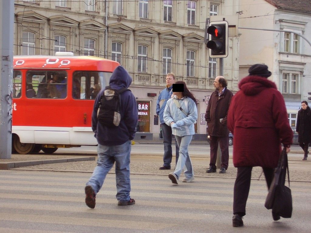 obrázek: Strážníci v Plzni hlídají přechody, loni šlo na červenou téměř tisíc lidí