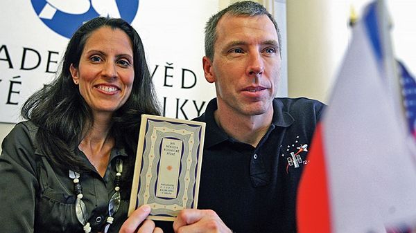 obrázek: Astronaut Feustel byl dnes přijat na radnici, večer má besedu