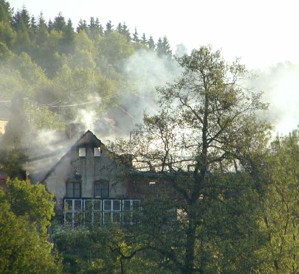 obrázek: Ve Svržně hořela stodola, škoda 200 tisíc
