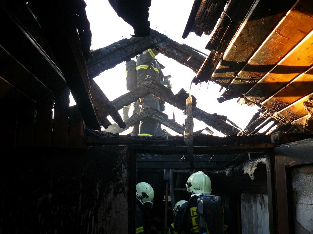 obrázek: Ve Svaté Kateřině ráno shořel rodinný dům