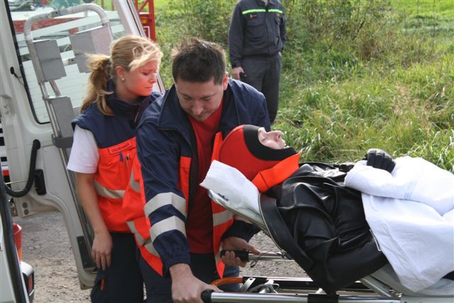 obrázek: Velká voda nepřišla, naštěstí se jen cvičilo