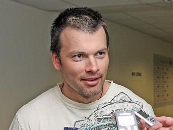 obrázek: Hokejový útočník Petr Sýkora trénuje s týmem Plzně