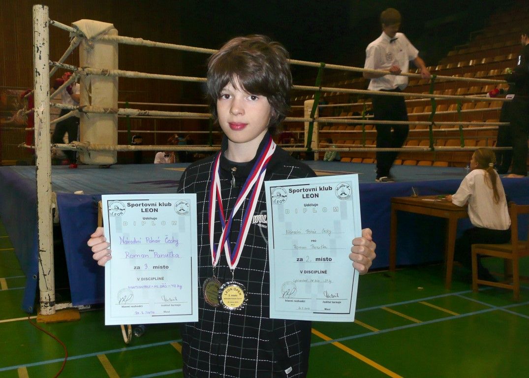 obrázek: Mladý kickboxer Panuška má medaile z národního poháru