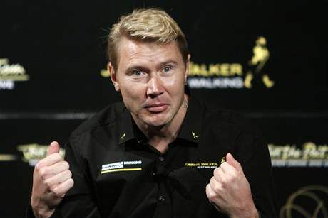 obrázek: Pilot F1 Mika Häkkinen se setkal se starostou Strobachem