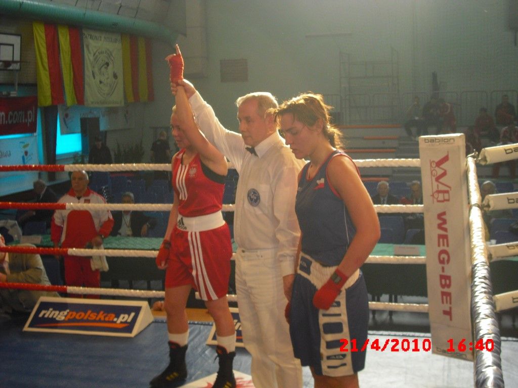 obrázek: Tereza Lukešová boxovala ve Varšavě