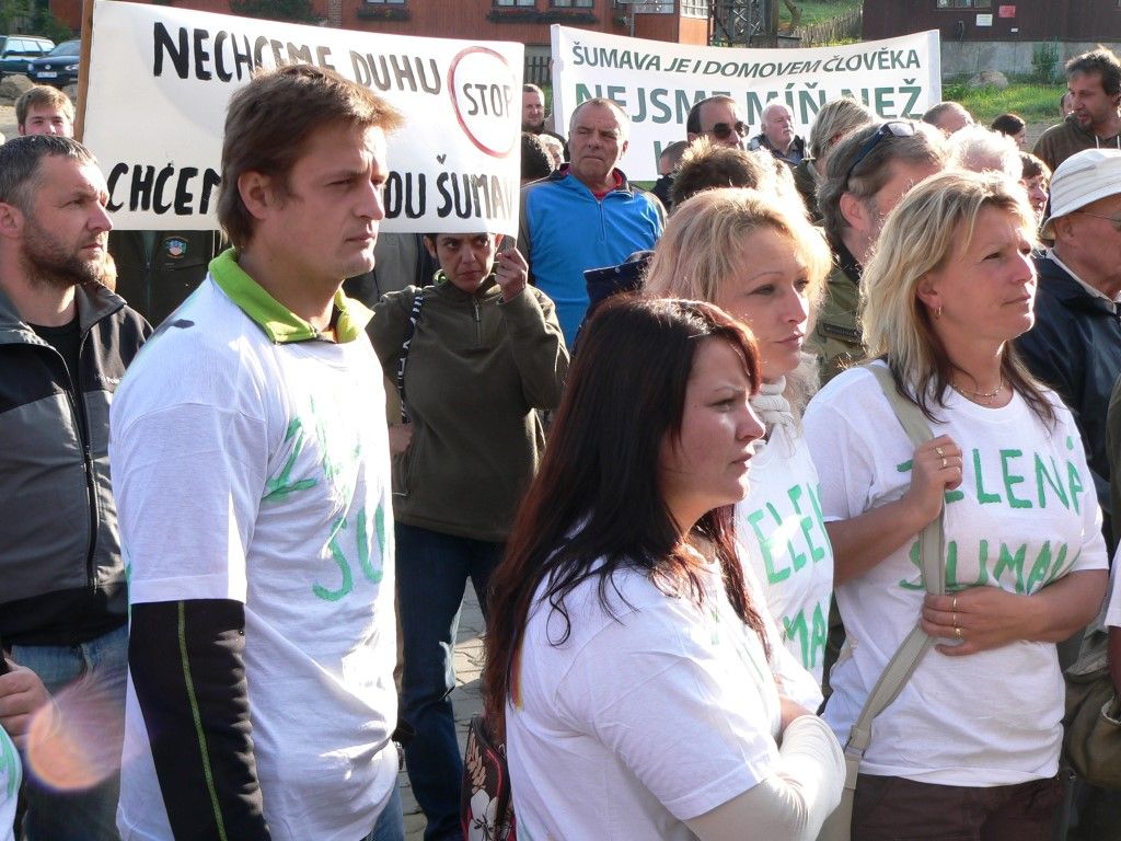 obrázek: Modrava protestuje proti aktivistům a hostům dá průvodce