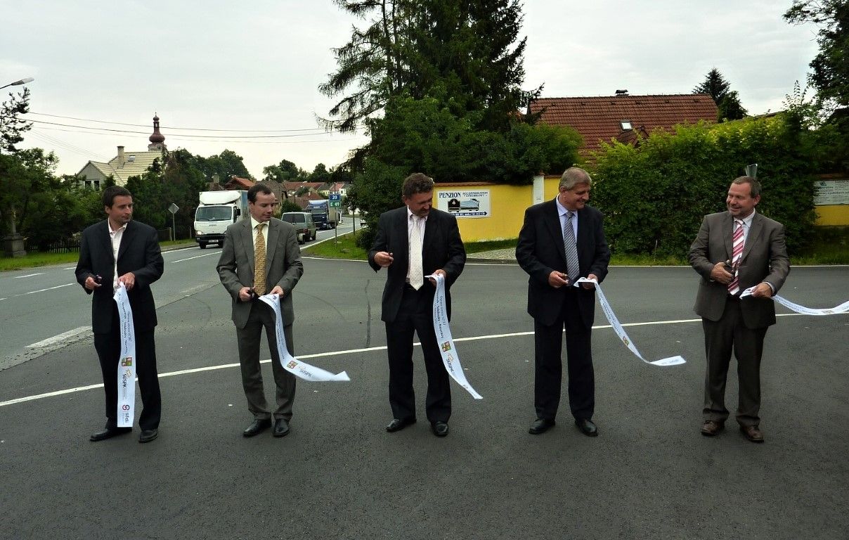 obrázek: Nově opravná silnice Neurazy-Nepomuk slavnostně otevřena