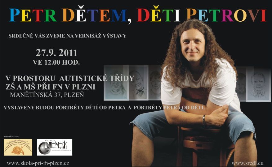 obrázek: Petr dětem, děti Petrovi