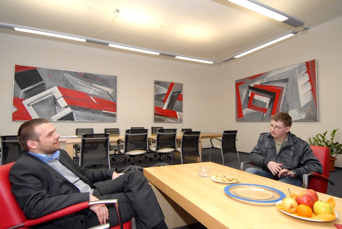 obrázek: Primátor Baxa poskytl rozhovor čtrnáctiletému školákovi