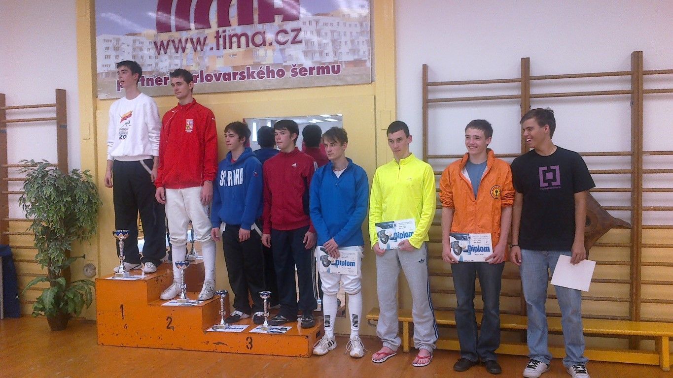obrázek: Další medaile plzeňského šermíře Bradáče