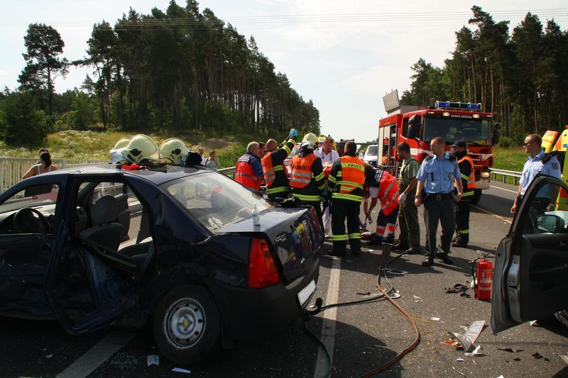 obrázek: Nehoda na obchvatu Třemošné: Dvě vážná zranění