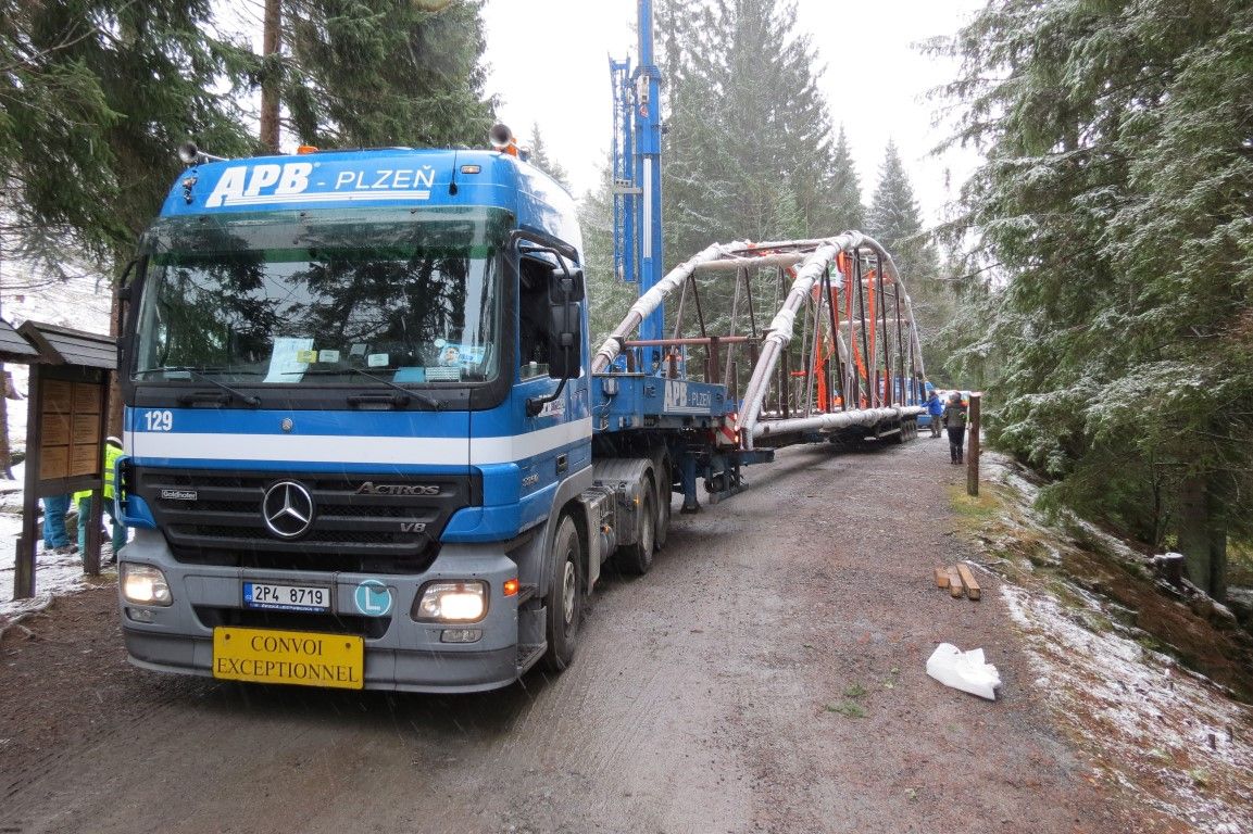 obrázek: Nový most přes Vydru stojí tam, kudy chodil i Klostermann