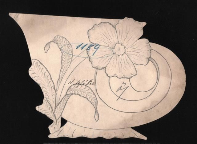 obrázek: Sklářské střihy z let 1900 až 1914 od autorky PhDr. Jitky Lněničkové