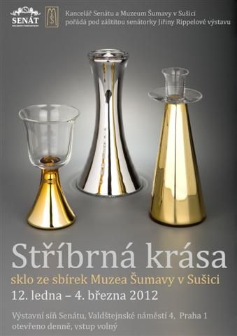 obrázek: Stříbřené sklo ze sbírek Muzea Šumavy