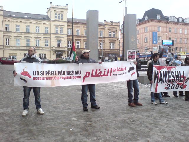 obrázek: Syřané manifestovali v Plzni za svobodu