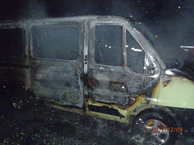 obrázek: V Dolní Folmavě shořela dodávka na LPG  