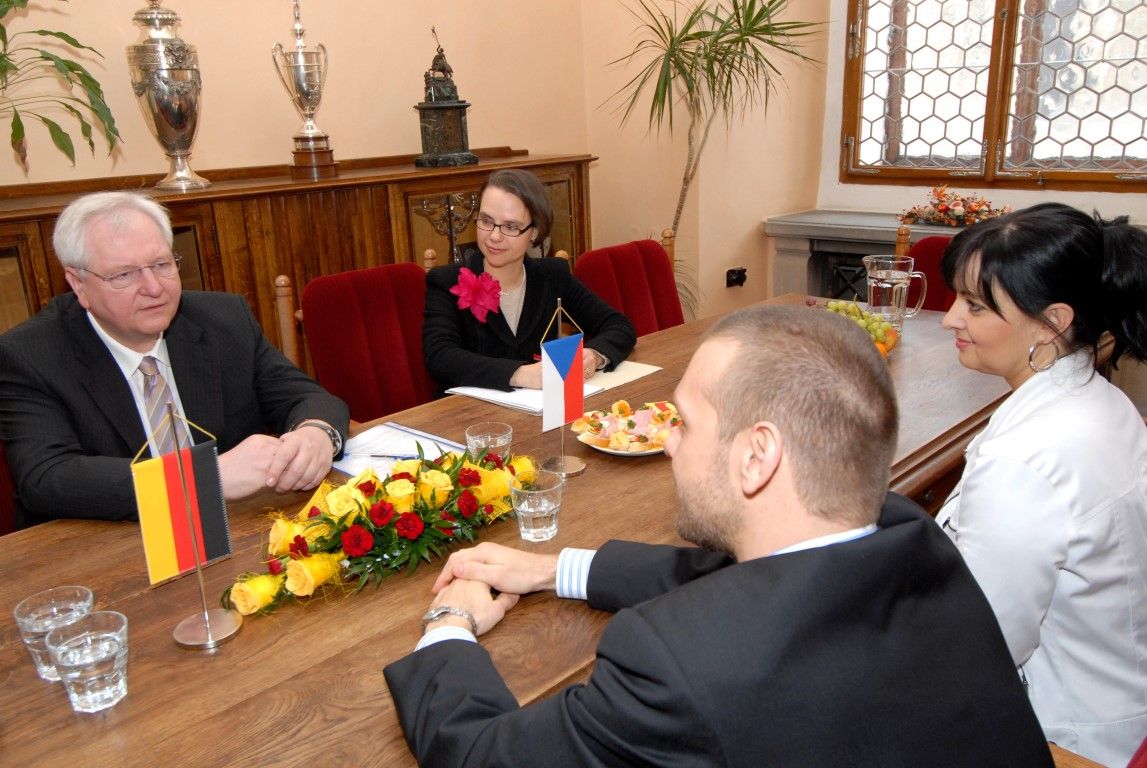 obrázek: Velvyslanec Německa Lingemann na první návštěvě Plzně