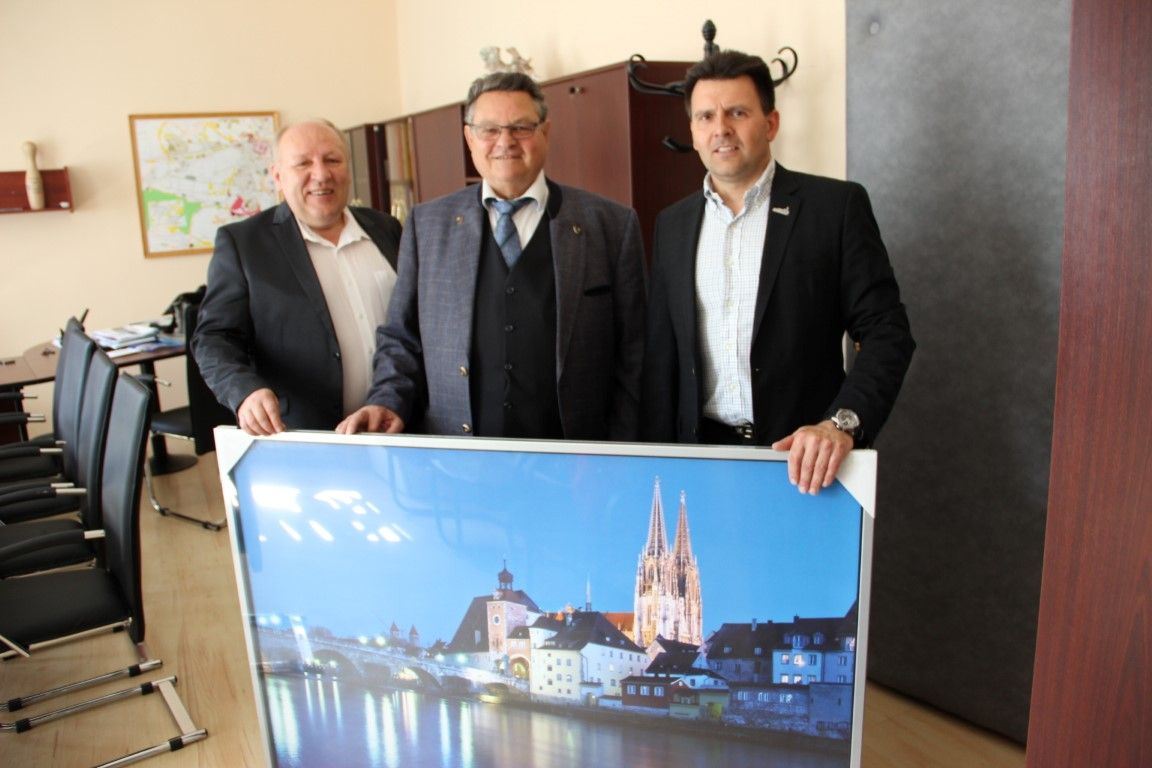 obrázek: Místostarosta Neubauer přivítal návštěvu z Regensburgu 