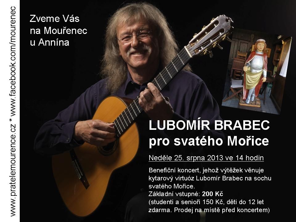 obrázek: Mouřenec láká v neděli na benefici Lubomíra Brabce
