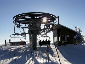 obrázek: Na šumavském Špičáku sněží, opět se bude zasněžovat 