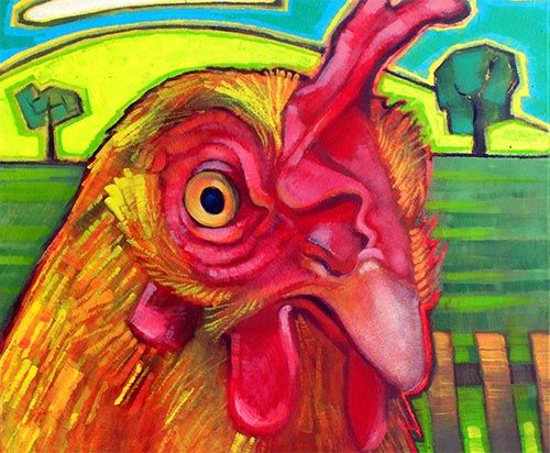 obrázek: Né moc šílených slepic Mildy Kasla