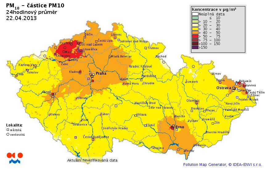 obrázek: Plzeň „oslavila“ Den Země překročením limitů pro prach 