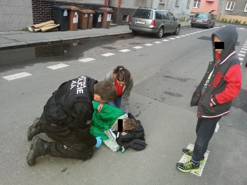 obrázek: Plzeňští strážníci už v Ústí zachránili život dítěte