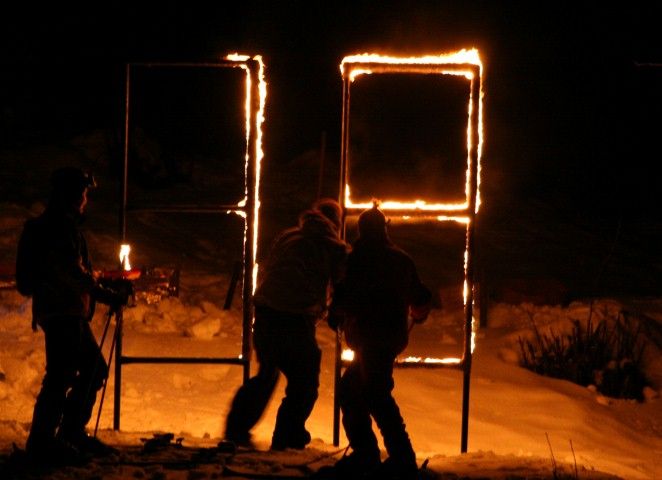 obrázek: Sjezd pochodní na Šanci