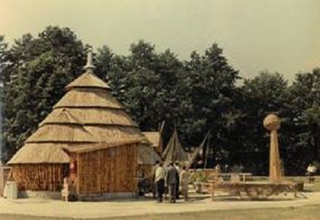 obrázek: Model Rybářské bašty na plzeňském výstavišti (1967)