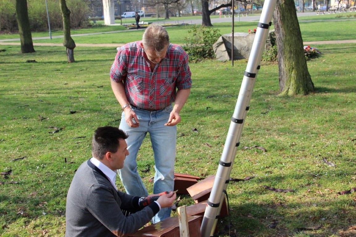 obrázek: Zpěvní ptáci dostali v centru Plzně nové budky 