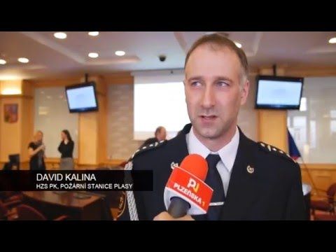 Profesionální hasiči převzali pamětní medaile hejtmana Plzeňského kraje