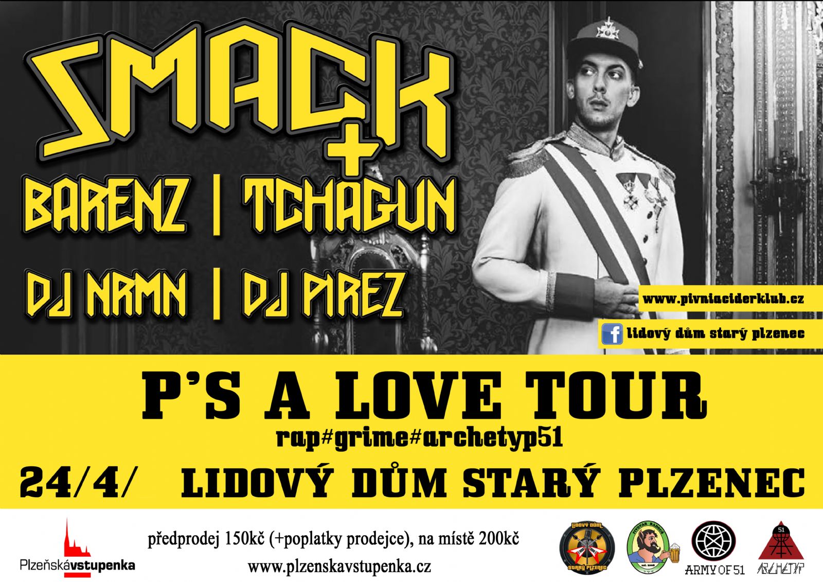SMACK P'S A LOVE TOUR 24.4. STARÝ PLZENEC