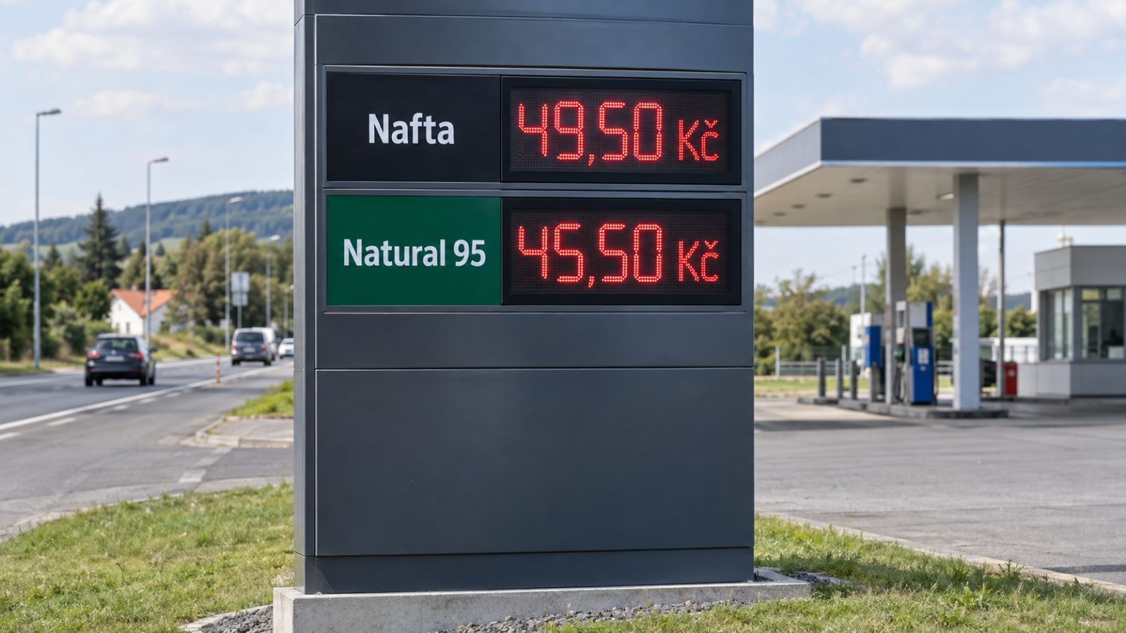 Nafta za 50 korun je tady! Řidiči v Plzeňském kraji platí za nádrž stovky navíc