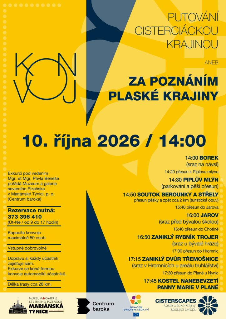 Putování cisterciáckou krajinou aneb konvoj za poznáním plaské krajiny