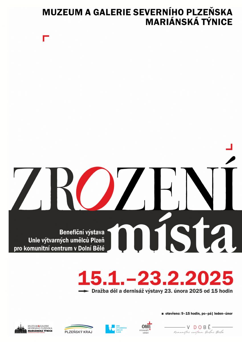 Zrození místa. Benefiční výstava UVU Plzeň pro komunitní centrum v Dolní Bělé
