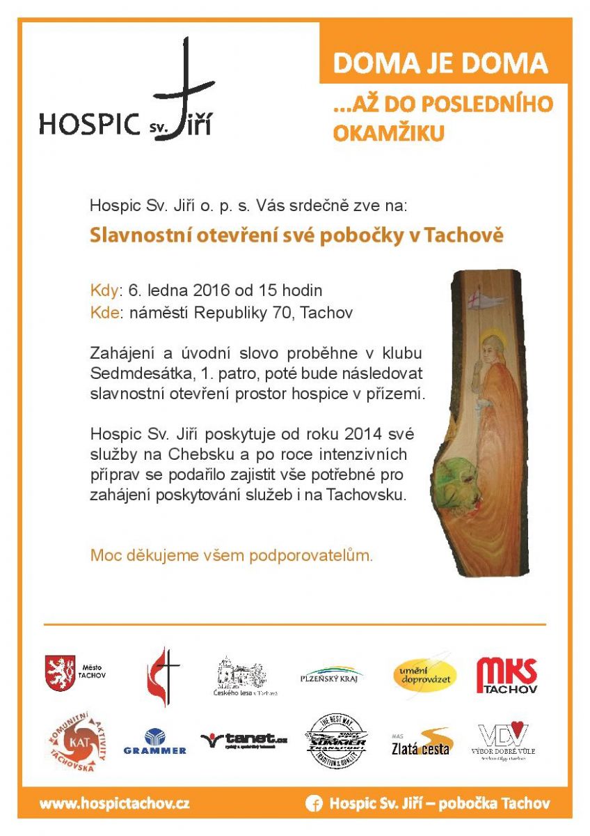 Slavnostní otevření mobilního hospice pro Tachovsko