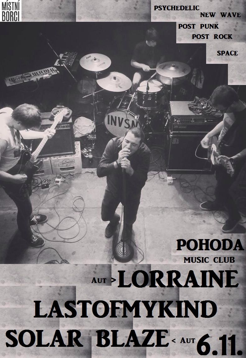 Emotivní post punk Lorraine z Rakouska společně s Lastofmykind a Solar Blaze míří v pátek 6.11. do Pohody!