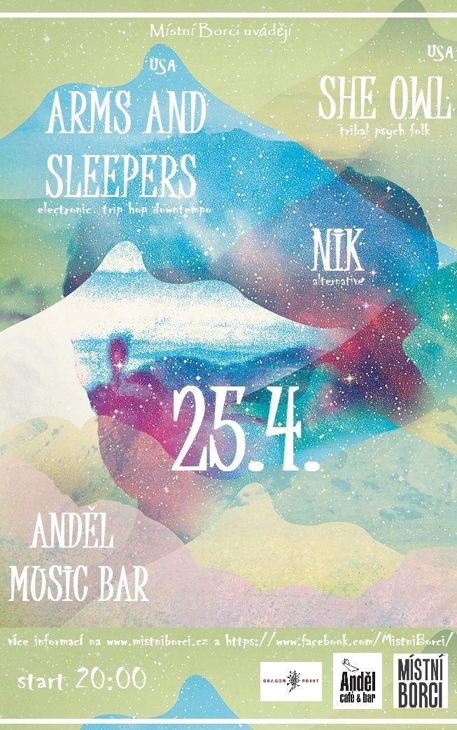 Zaoceánská elektronika Arms and Sleepers v pondělí 25.4. poprvé v Plzni!